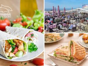 2-gangenlunch aan zee bij Beachclub Twins