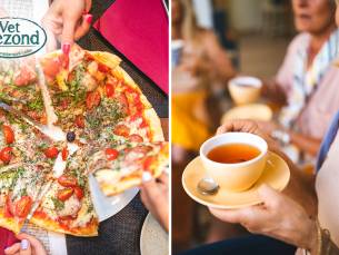 High tea, high pizza, high beer of high wine bij Vet Gezond