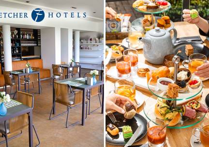 High Tea, High Wine, High Beer of High Bubbles voor 2 bij Fletcher Hotels