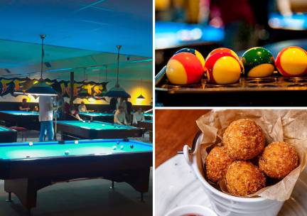 2 uur poolen + portie bitterballen bij Poolcafé de Kets