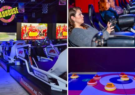 Curling (60 min) + Sim Racing (30 min) + snacks