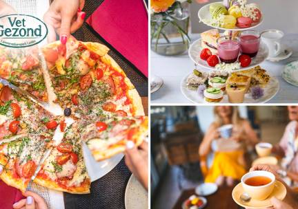 High tea, high pizza, high beer of high wine bij Vet Gezond