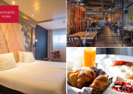 Overnachting voor 2 + ontbijt in hartje Almere