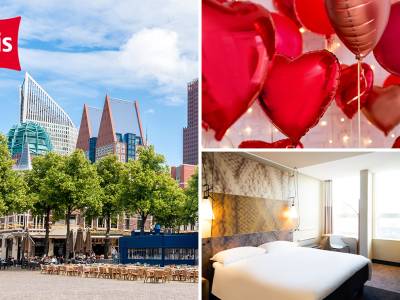 Overnachting voor 2 + bitterballen en ontbijt in Den Haag