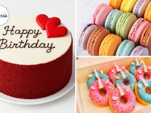 Zoete lekkenrijen naar keuze voor afhaal