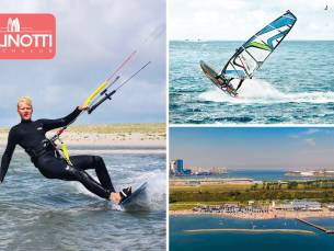 Groepsles(sen) windsurfen of wingfoilen