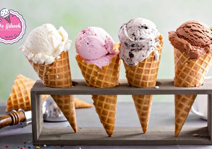Strippenkaart voor 10 bolletjes ijs bij De IJshoek