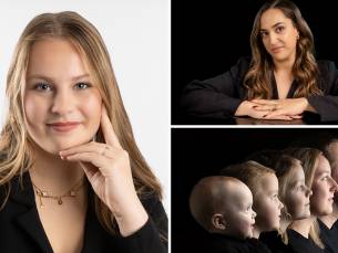 Fotoshoot (1 tot 5 personen) in studio of op locatie + 5 digitale foto's