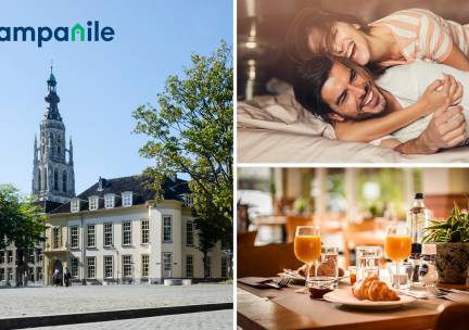 Overnachting voor 2 + ontbijt + welkomsthapjes in Breda