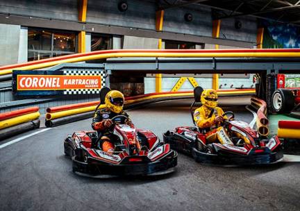 1 of 2 heats karten bij Coronel Kartracing