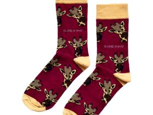 Save the Giraffes Bamboo Socks | UK Adult 4-7