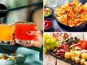 Cocktail met onbeperkt nacho's of luxe bittergarnituur (60 min)
