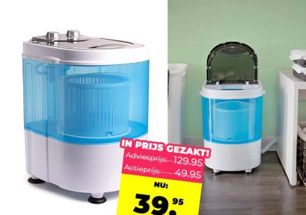Compacte Wasmachine - Ideaal Voor De Camping, Reizen En Kleine Huishoudens! ...