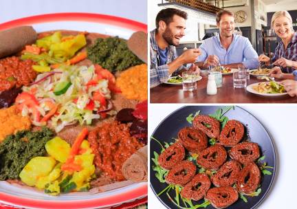 Eritrees en Ethiopisch 3-gangen keuzediner bij Hdmona Habesha Restaurant