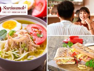 Indonesische soep + gegrilde panini naar keuze bij SarinandÃ©