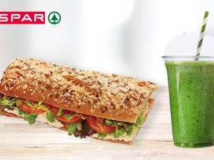 Broodje + smoothie naar keuze voor afhaal bij Spar City