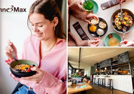 Ontbijt, lunchplank of borrelplank met bier of wijn bij Anne&Max in Den Haag