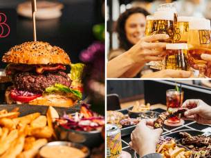 Burger + friet + drankje bij Beers & Barrels
