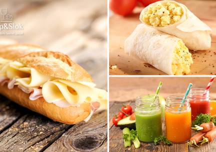 Broodje + wrap + sapje voor afhaal