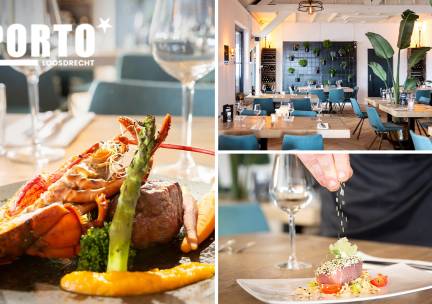 3-gangendiner Ã  la carte, 4-gangendiner of 6-gangen kerstdiner bij Porto Loosdrecht