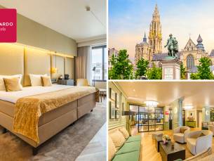 Overnachting voor 2 + ontbijt Leonardo Hotel Antwerp The Plaza in hartje Antwerpen