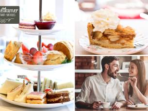 High tea of warme drank + appeltaart bij Lunchroom De Eetkamer
