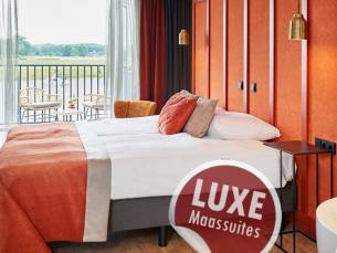 Geniet van een comfortabel verblijf in een LUXE suite vanuit een 4*-hotel aan de Maas in Limburg incl. ontbijt