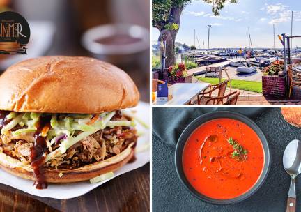 2-gangen keuzelunch met uitzicht op het water