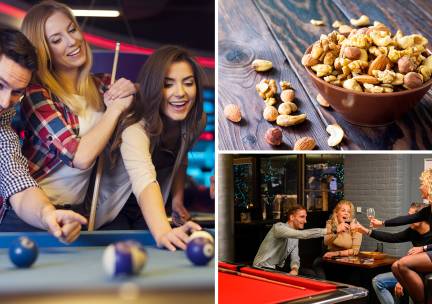 1 uur poolen + borrelnootjes bij Poolcafé The Bridge