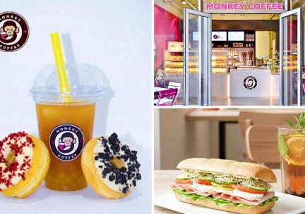 Donut naar keuze + bubble tea OF broodje + iced tea naar keuze