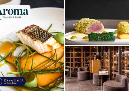 5- of 6-gangenlunch of -diner van de chef bij Restaurant Aroma Italian Fine Dining
