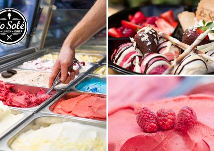 10 bollen ijs naar keuze bij ijssalon Lo SolÃ©