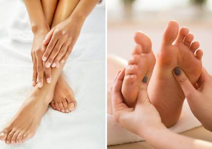 Pedicurebehandeling + evt. gellak (45 of 75 min) of voetreflexmassage (60 min)