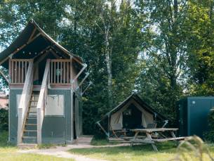 Safaricottage XS met priv&eacute; sanitair | 4 personen