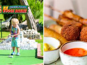 Minigolf + bittergarnituur bij Speelpark Hoge Boekel