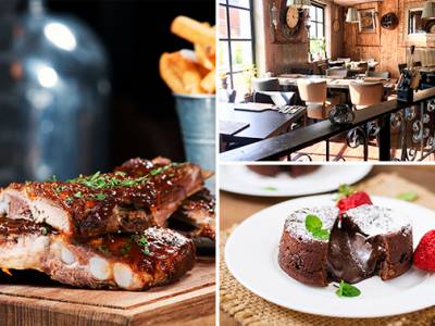 3-gangen keuzediner bij Mister Ribs