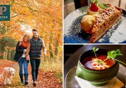 Wandelarrangement incl. koffie/thee + gebak en/of 2-gangen keuzelunch