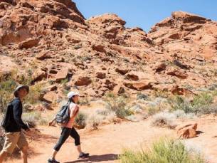 Valley of Fire: mittelschwere Wanderung mit Führung ab Las Vegas