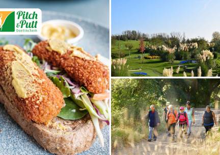 2-gangenlunch of wandel- of fietsarrangement bij Pitch&Putt Golf Doetinchem