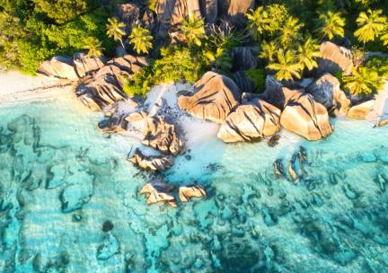 Stranden en eilanden van Mah&eacute;, Praslin en La Digue