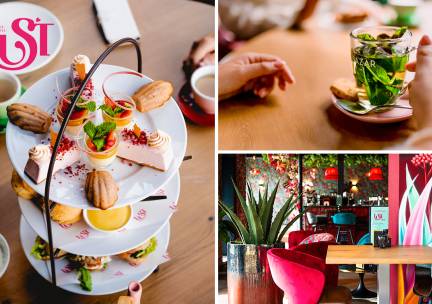 3-gangen high tea + glas bubbels (2 uur)
