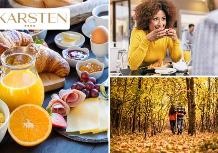 Uitgebreid ontbijtbuffet + wandelroute