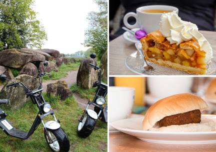 Huur e-chopper + koffie/thee + cake + evt. broodje kroket + minigolf