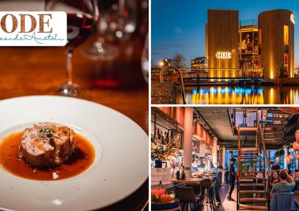 3-gangen keuzelunch of -diner bij Ode aan de Amstel