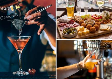 Bier- of cocktailproeverij + borrelplank bij Grand CafÃ© Moments