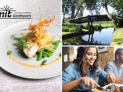 3-gangen keuzediner in Giethoorn