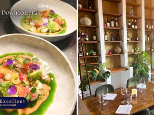 3-gangen fine dining-lunch van de chef bij Down To Earth Dining