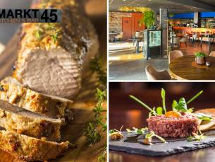 2-gangendiner Ã  la carte + brood bij Markt 45