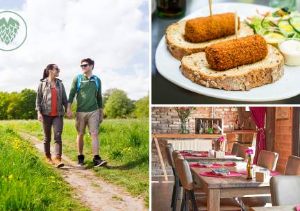 Wandelarrangement incl. gebak en lunch bij Bierbrouwerij Oijen