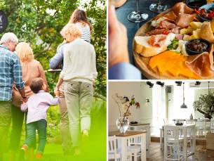 Wandelarrangement + koffie of thee + gebak + borrelplank bij UNIEK